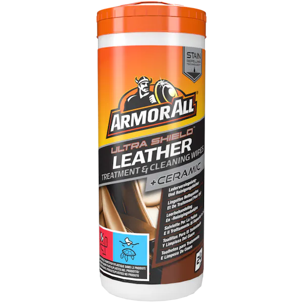 Armor All<sup>®</sup> Ultra Shield™ (+) Ceramic Leather Treatment & Cleaning Wipes Image 1